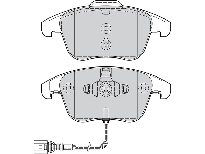 Brake pads first Audi Q3 10.13>