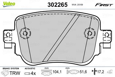 Pastiglie freno first brake pads first Audi Q3 11.14>