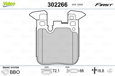 Pastiglie freno first brake pads first BMW 1 series 07.12>