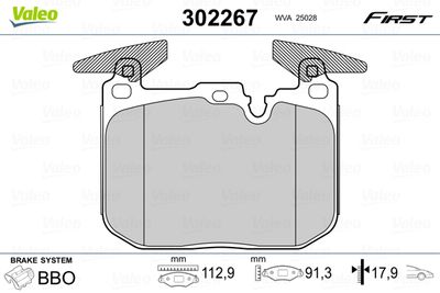 Pastiglie freno first brake pads first BMW 1 series 07.12>