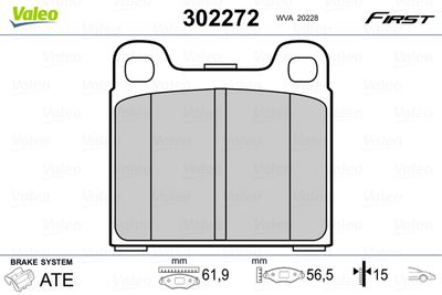 Brake pads first Audi 50 80