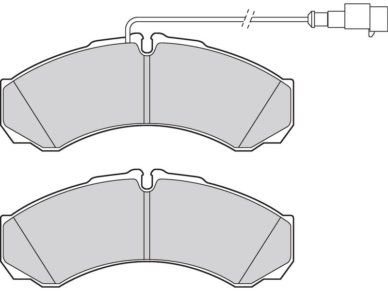 Brake pads first Iveco daily 06.09>06.11