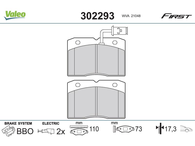 Brake pads first Iveco daily 01.89>03.96