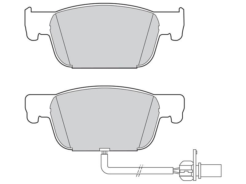 Brake pads first Audi A4 05.16>