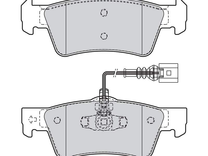 Brake pads first VW touareg 01.03>11.06