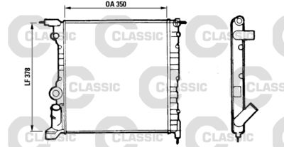VALEO 316656 / Radiatore, Raffreddamento motore VALEO CLASSIC