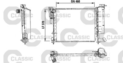 VALEO 316715 / Radiatore, Raffreddamento motore VALEO CLASSIC