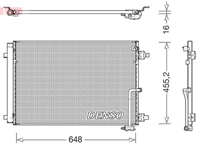 DENSO DCN02045 / Condensatore, Climatizzatore