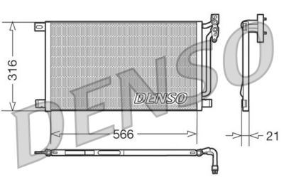 DENSO DCN05003 / Condensatore, Climatizzatore