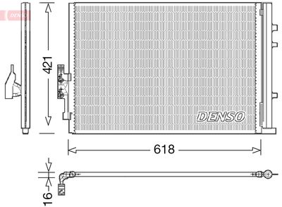 DENSO DCN05016 / Condensatore, Climatizzatore