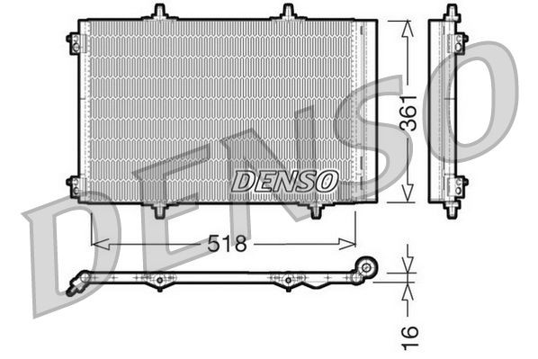 DENSO DCN07013 Condensatore climatizzatore con essiccatore