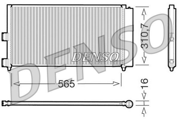 DENSO DCN09070 Condensatore climatizzatore con essiccatore