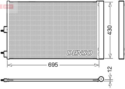 DENSO DCN17061 / Condensatore, Climatizzatore