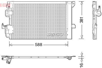 DENSO DCN20007 / Condensatore, Climatizzatore
