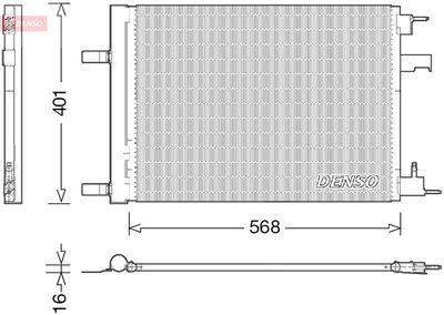 DENSO DCN20008 / Condensatore, Climatizzatore