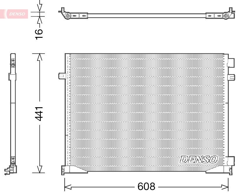 DENSO DCN23035 Condensatore climatizzatore senza essiccatore