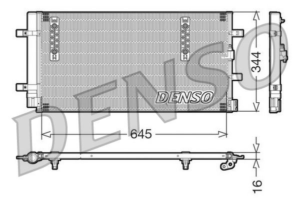 DENSO DCN32060 Condensatore climatizzatore con essiccatore