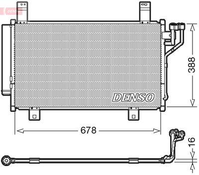 DENSO DCN44009 / Condensatore, Climatizzatore