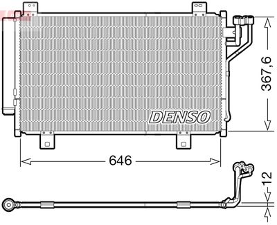 DENSO DCN44012 / Condensatore, Climatizzatore