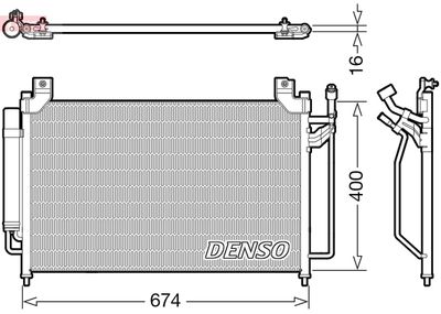 DENSO DCN44013 / Condensatore, Climatizzatore