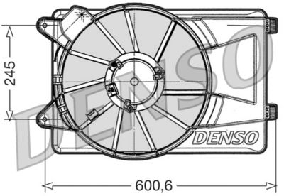 DENSO DER09305 / Ventola, Raffreddamento motore