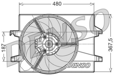 DENSO DER10002 / Ventola, Raffreddamento motore
