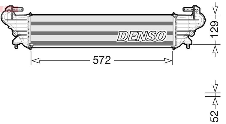DENSO DIT09121 Intercooler Alluminio