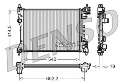 DENSO DRM01005 / Radiatore, Raffreddamento motore