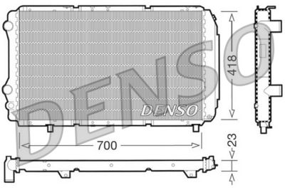 DENSO DRM09077 / Radiatore, Raffreddamento motore