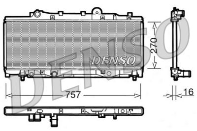 DENSO DRM09090 / Radiatore, Raffreddamento motore