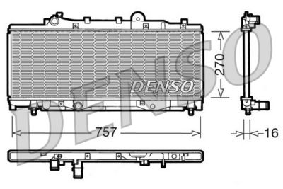 DENSO DRM09092 / Radiatore, Raffreddamento motore