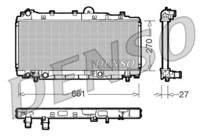 DENSO DRM09093 / Radiatore, Raffreddamento motore