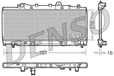 DENSO DRM09094 / Radiatore, Raffreddamento motore