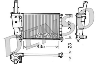 DENSO DRM09095 / Radiatore, Raffreddamento motore