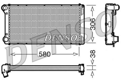 DENSO DRM09098 / Radiatore, Raffreddamento motore