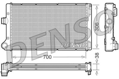 DENSO DRM09099 / Radiatore, Raffreddamento motore