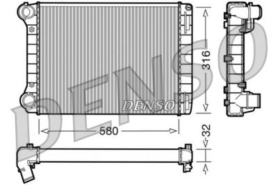 DENSO DRM09101 / Radiatore, Raffreddamento motore