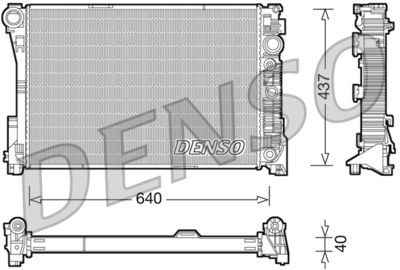 DENSO DRM17046 / Radiatore, Raffreddamento motore