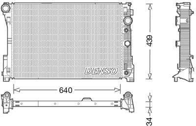 DENSO DRM17048 / Radiatore, Raffreddamento motore