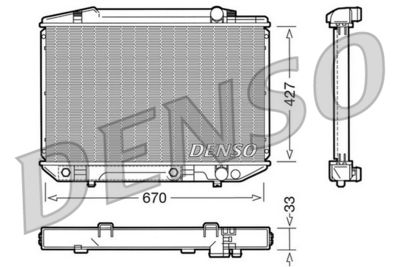 DENSO DRM17051 / Radiatore, Raffreddamento motore