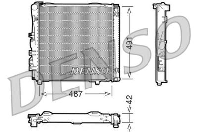 DENSO DRM17052 / Radiatore, Raffreddamento motore