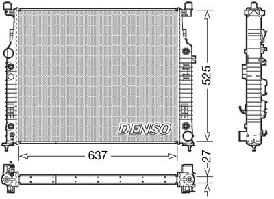 DENSO DRM17056 / Radiatore, Raffreddamento motore
