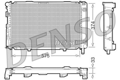 DENSO DRM17063 / Radiatore, Raffreddamento motore