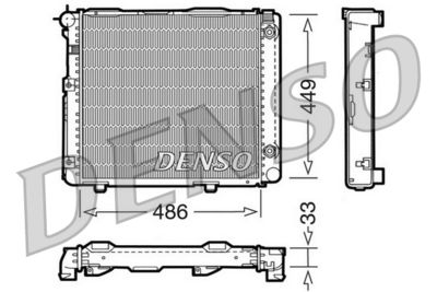 DENSO DRM17067 / Radiatore, Raffreddamento motore
