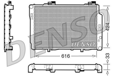 DENSO DRM17070 / Radiatore, Raffreddamento motore