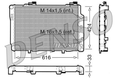 DENSO DRM17071 / Radiatore, Raffreddamento motore