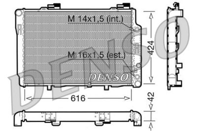 DENSO DRM17073 / Radiatore, Raffreddamento motore
