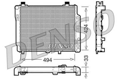 DENSO DRM17075 / Radiatore, Raffreddamento motore