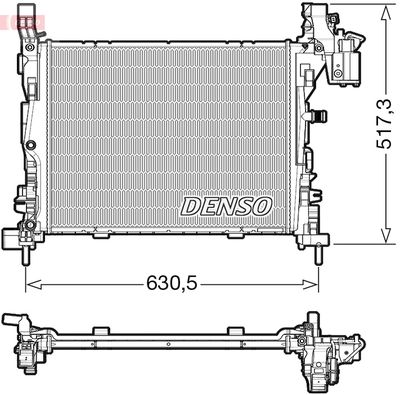 DENSO DRM23062 / Radiatore, Raffreddamento motore