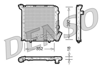 DENSO DRM23071 / Radiatore, Raffreddamento motore